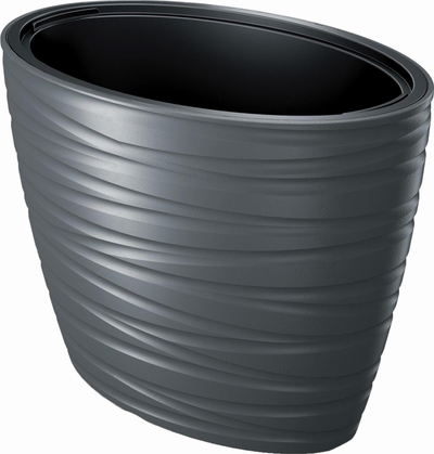 Vazo plastike Prosperplast Maze DBMZE600, me insert, antracit