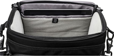 Çantë shpatulle Vanguard VEO Select 28S për aparat, për DSLR edhe mirrorless, me tablet 9.7", e zezë