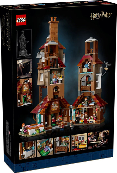 Set koleksionues Harry Potter The Burrow Collectors Edition, shtëpia e Weasley, për të rritur, shumëngjyrësh