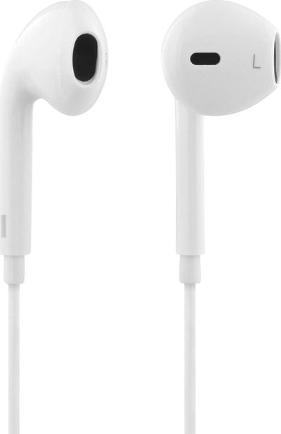 Kufje STREETZ Semi In Ear, me mikrofon, 3.5mm, të bardha