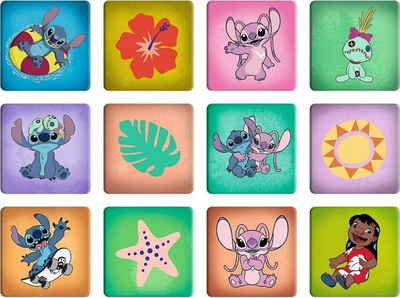 Puzzle dhe lojë memorie Trefl Happy Day Lilo &amp; Stitch, 24 30 48 copë, për fëmijë