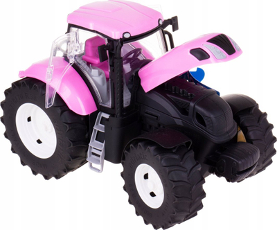 Lodër traktor Tupiko Pink Tractor, shkalla 1:16, plastikë, rozë