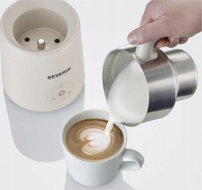 Mikser qumështi me induksion Severin SM 3589, 400 ml, 550 W, bezhë