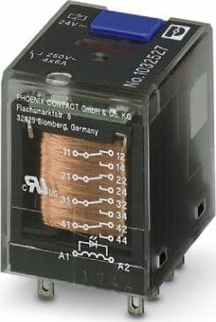 Rele industriale Phoenix Contact REL-IR-BL/L-24DC/4X21, 4P 6A, 24V DC, argjend nikel