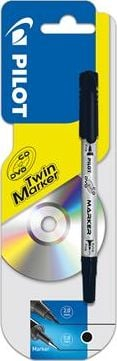 Marker për CD DVD Pilot, majë e hollë, i zi
