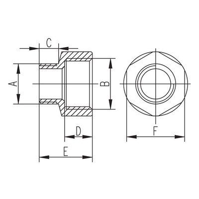 Zgjatues reduktues bronzi Ferro 5/4" x 1"