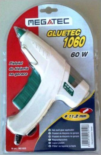 Pistole silikonit Megatec GLUETEC 1060, 60W, diametër 11.2 mm, e bardhë