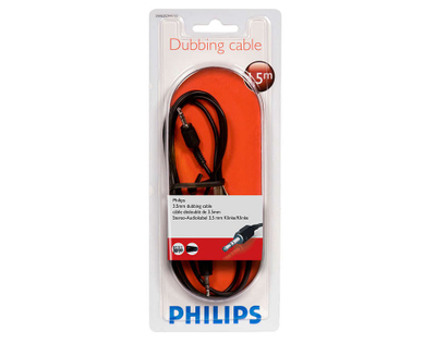Kabllo audio Philips SWA2529W/10, aux/aux, 1.5m, e zezë
