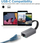 Adapter USB C në RJ45 Promate High Speed, Gigabit Ethernet, i vogël, gri