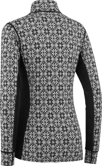 Bluzë termike Kari Traa Rose Half Zip për goca, madhësia M, e zezë