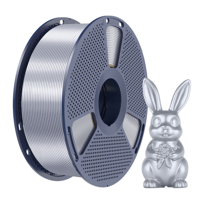 Filament 3D Sunlu Silk PLA Plus, 1.75mm, 1kg, argjendtë