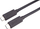 Kabllo USB PremiumCord USB C në USB C, 0.8 m, e zezë
