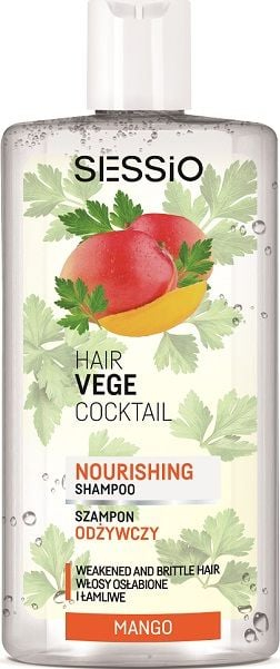 Shampo flokësh Sessio Vege Mango Parsley, 300 g, për flokë të dobësuar