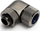 Lidhës Bitspower Advanced Multi-Link 90°, G1/4", për tuba 14 mm, i argjendtë