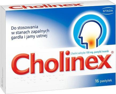 Tabletë për fyt Cholinex, 16 copë