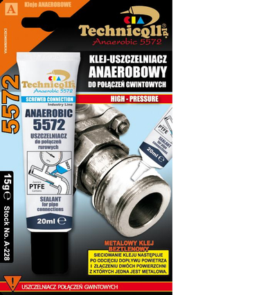 Ngjitës–vulosës anaerobik Technicqll 5572 për lidhje me fije, 20 ml, i bardhë