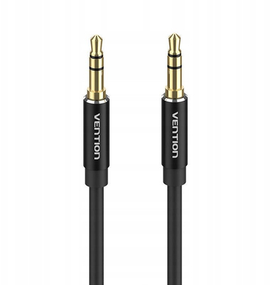 Kabllo audio Vention, 3.5mm mashkull-mashkull, 3 metra, e zezë