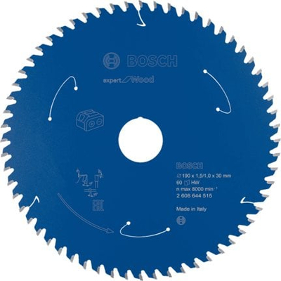 Сечило кружно Бош Експерт 2608644515, 190mm, 60 заби, металик