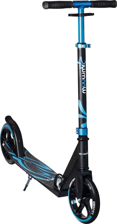Trotinet Muuwmi Aluminum Scooter 205 mm, deri 100 kg, i zi e blu