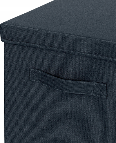 Kuti ruajtëse Leitz Fabric Large, set 2 copë, me kapak, gri mat