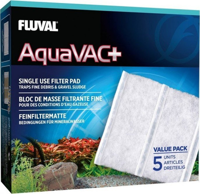 Filtra të imët për akuarium Fluval AquaVac Plus, set me 5 copa