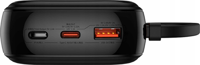 Power bank Baseus QPow Pro+, 20000mAh, 22.5W, me kabllo USB-C, i zi