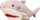 Kukull dore pelushi Lean Toys Shark 16402, 30 cm, gri