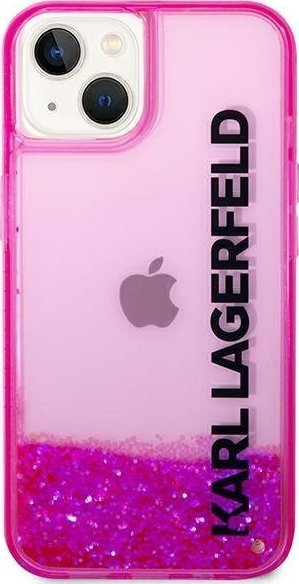 Kapak telefoni Karl Lagerfeld KLHCP14MLCKVF për iPhone 14 Plus 6.7", hardcase, lëng me shkëlqim, rozë