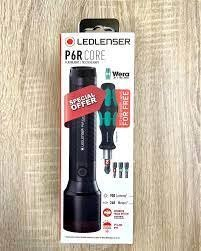 Elektrik dore Ledlenser P6R Core Plus Wera, 900 lumen, bateri rikarikueshme, i zi
