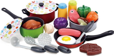 Set kuzhine lodër Woopie Kitchen, 22 pjesë, metal plastike, shumëngjyrësh
