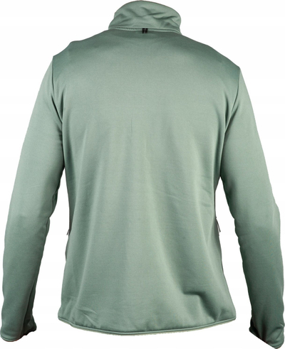 Bluzë sweatshirt Jack Wolfskin Pack and Go FZ W, për hiking, me zinxhir të plotë, jeshile