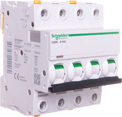 Ndërprerës Schneider Electric, 4 pole, 40 A