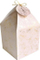 Kuti dhuratash Gift Box Leaves, 11x11cm, set me 4 copë, rozë