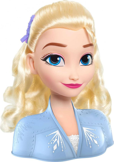 Kokë stilimi Disney Frozen 2 Elsa, me 16 aksesore, për kalama, bjonde