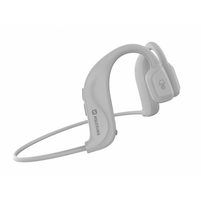 Kufje pa tela Swissten Bone Conduction, Bluetooth 5.0, me mikrofon, të bardha