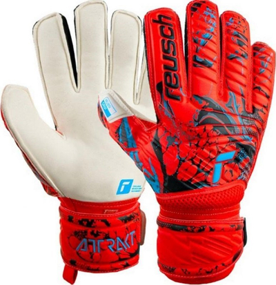 Doreza portieri Reusch Attrakt Grip 5370815, Reusch Grip, të kuqe