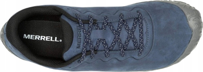 Këpucë për burra Merrell Vapor Glove 6 LTR M J067865, lëkurë natyrale, taban Vibram, blu