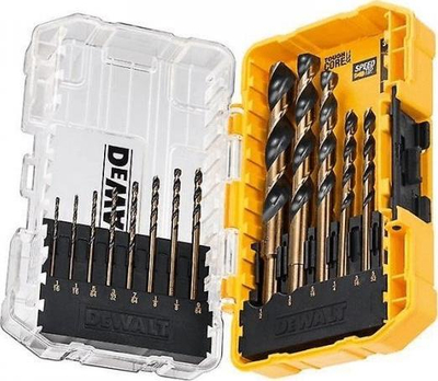 Set shpuese për metal Dewalt DT70727-QZ, 14 copë, ToughCase, i verdhë