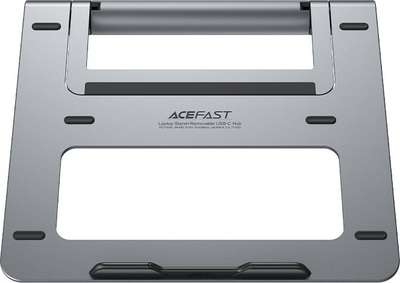 Stacion dokimi USB C ACEFAST 8 në 1, me mbajtëse laptopi alumini, HDMI 4K SD TF, gri