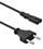 Kabllo rryme Qoltec IEC C7 CEE 7/16, 3m, 2x0.75mm², e zezë