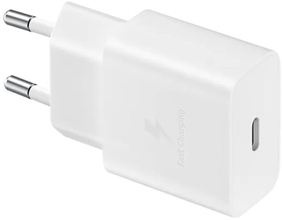 Karikues Samsung USB-C, 15W, i bardhë + kabllo USB-C, 1m