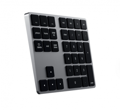 Shtesë numerike për tastierë Satechi Aluminum Bluetooth, e hirtë
