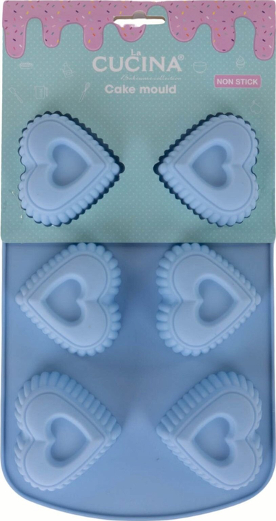 Kallëp silikoni për muffin, 27 x 17 x 7 cm, blu