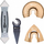 Set aksesorësh për multitool Einhell, 4 pjesë, sistem Starlock, për pllaka