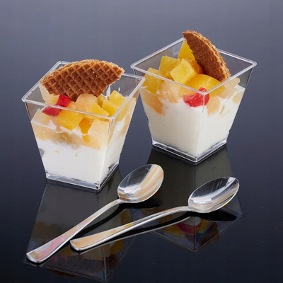 Set verrina plastike Secret De Gourmet, 12 copë, 6 cl, transparente