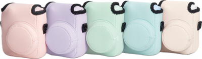 Çantë mbrojtëse neopren për aparat Fujifilm Instax Mini 12, soft case, rozë