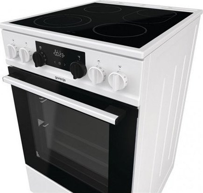 Shporet elektrik Gorenje GECS5C70WA, xham qeramik, 70L, i bardhë