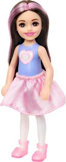 Kukull Barbie Chelsea Cutie Reveal Cozy Cute Tees, mini kukull surprizë me gjëra shtesë, rozë