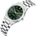 Orë dore për femra Lee Cooper LC08276.370, 33mm, analoge, argjendi me fushë të gjelbër