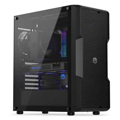 Kornizë kompjuteri Endorfy Regnum 400 Air, ATX E-ATX, xham i temperuar, e zezë